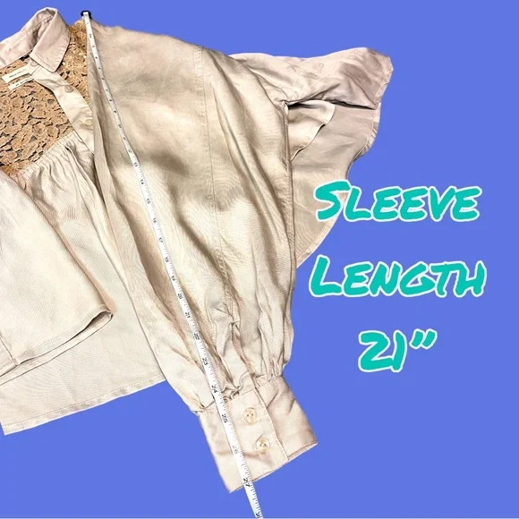 🎉HP🎉 NWT Urban Outfitters Callie Lace Blouse in Cream. Size Small 🌺 - Picture 9 of 13